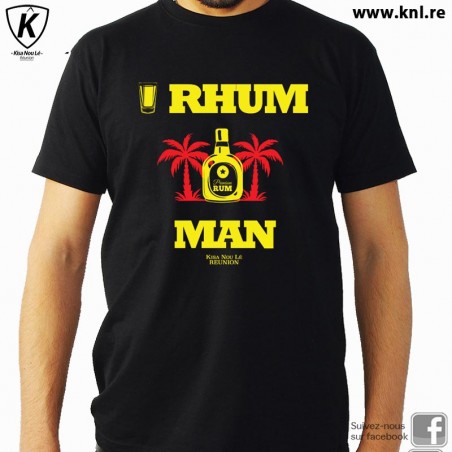 Tee Shirt I Rhum Man homme noir